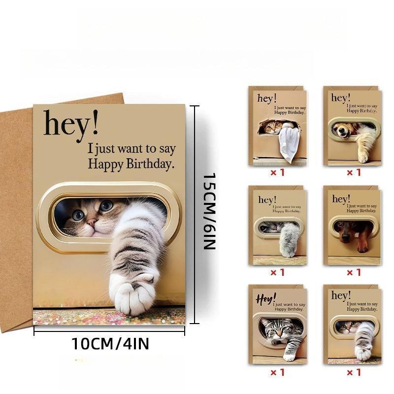 Thiệp sinh nhật hình thú cưng K273