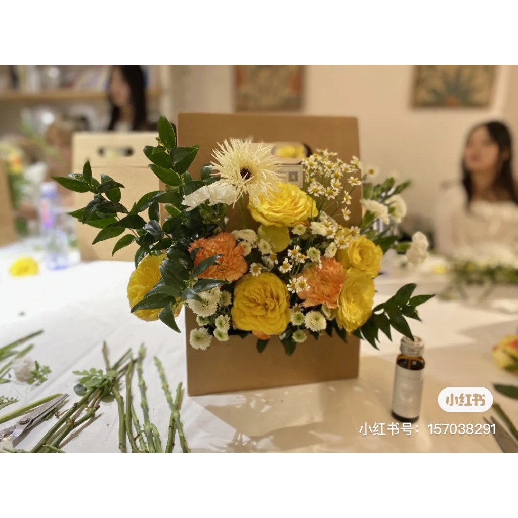 Túi cắm hoa nghệ thuật 1 mặt H24