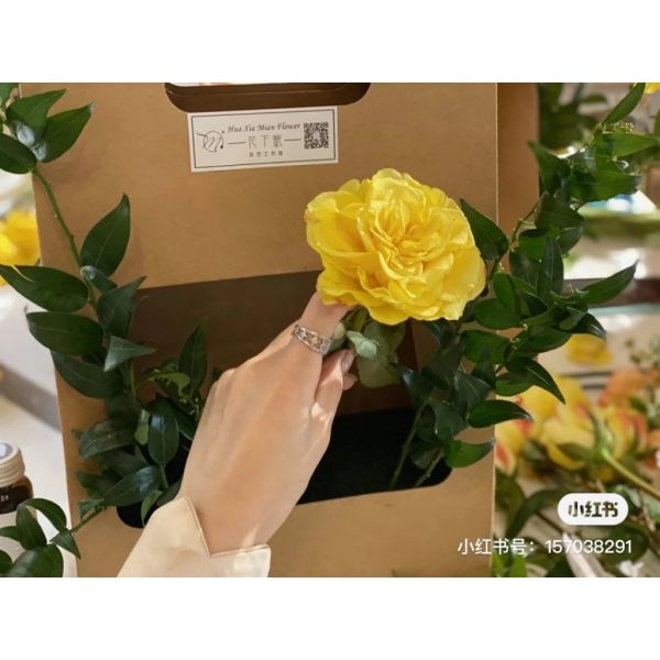 Túi cắm hoa nghệ thuật 1 mặt H24