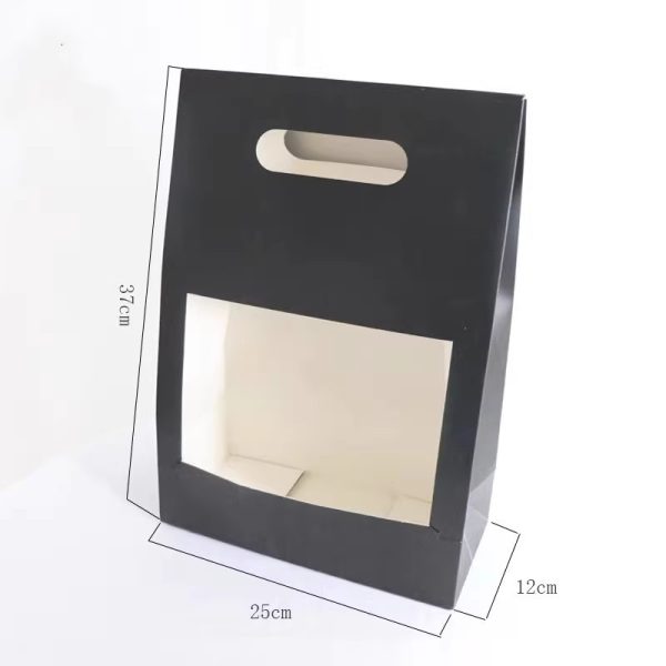 Túi cắm hoa nghệ thuật 1 mặt H24 - Đen