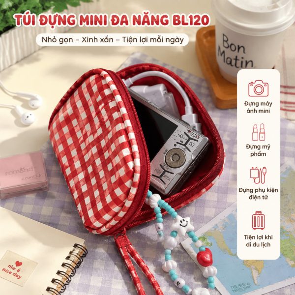 Túi đựng đồ tiện ích: du lịch kín đáo BL119, máy ảnh BL120