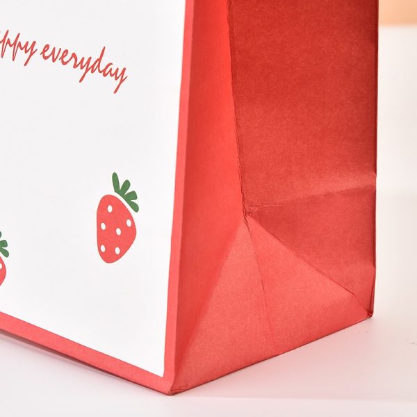 Túi giấy kraft trắng hình hoạt hình TU40