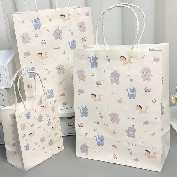 Túi giấy quà hoạt hình dễ thương nhiều mẫu - Dễ thương TU61 - M 21×11×27cm