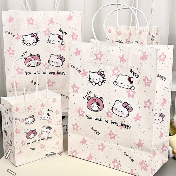 Túi giấy quà hoạt hình dễ thương nhiều mẫu - Hello Kitty TU62 - S 12,5×7,5×14,5cm