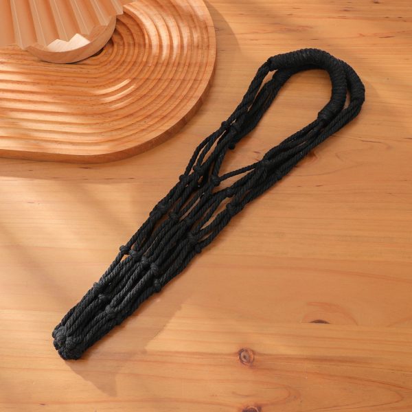 Túi lưới dệt kim xách bình nước BL225 - Đen