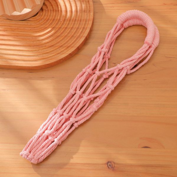 Túi lưới dệt kim xách bình nước BL225 - Hồng