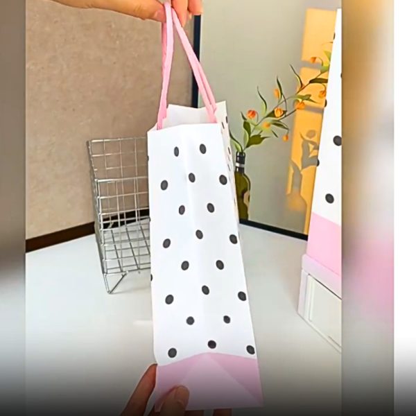 Túi quà Happy times trắng cam, Kem gấu TU69