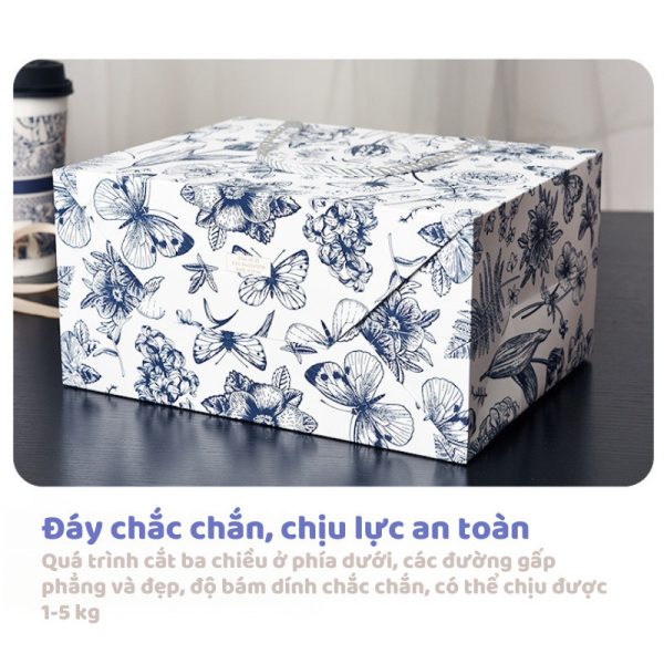 Túi quà họa tiết hoa văn đen trắng cổ điển TU33