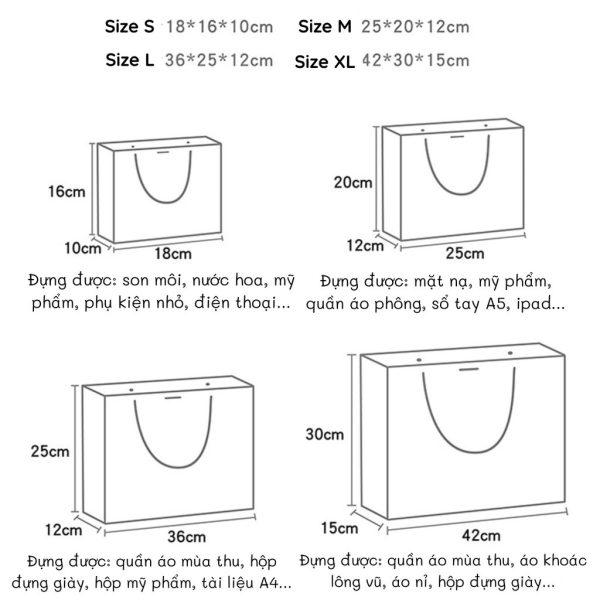 Túi quà họa tiết thiên thần TU70