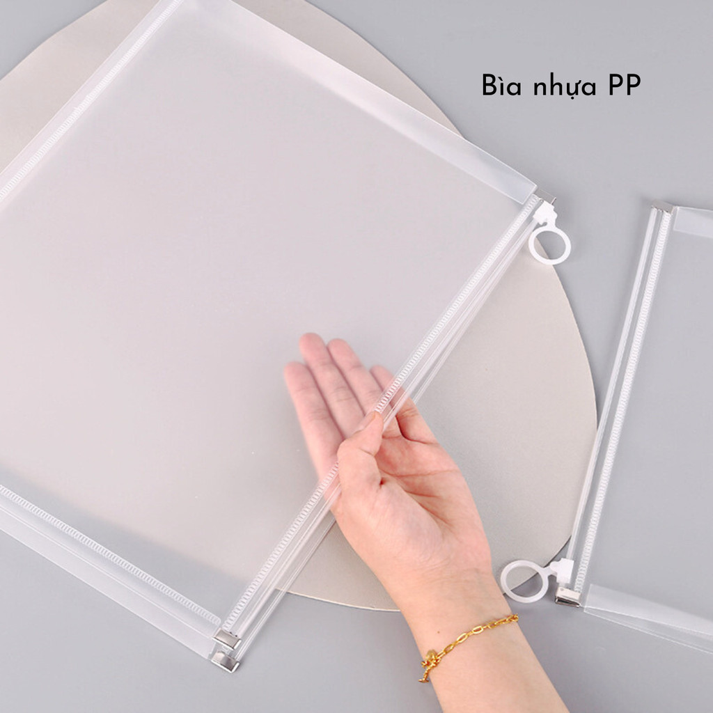 Túi zip đựng tài liệu trong suốt nhiều mẫu