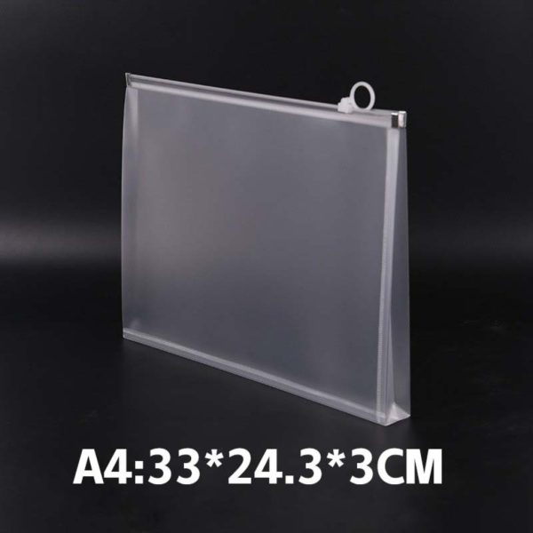 Túi zip đựng tài liệu trong suốt nhiều mẫu - PVC cứng K197 - A4