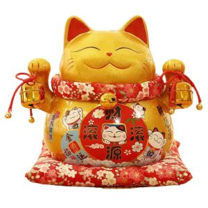 Mèo thần tài vàng Buôn May Bán Đắt - 25cm	