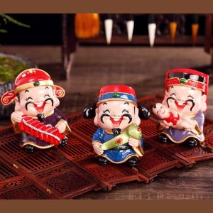 Bộ tượng 5 vị Thần Tài Phúc Lộc Thọ
