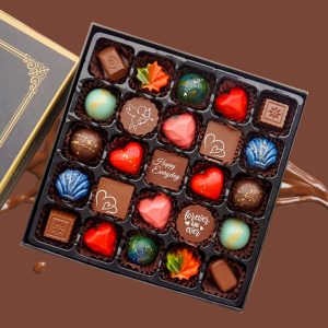 Socola quà tặng Tình mãi đắm say Hộp 25 viên SO25 - Đen