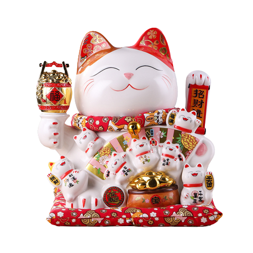 Mèo Tay Vẫy Phú Quý Viên Mãn-25cm