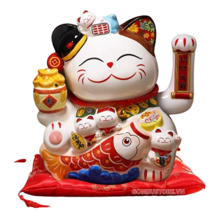 Mèo vẫy tay Lý Ngư Lộc Tài 20cm