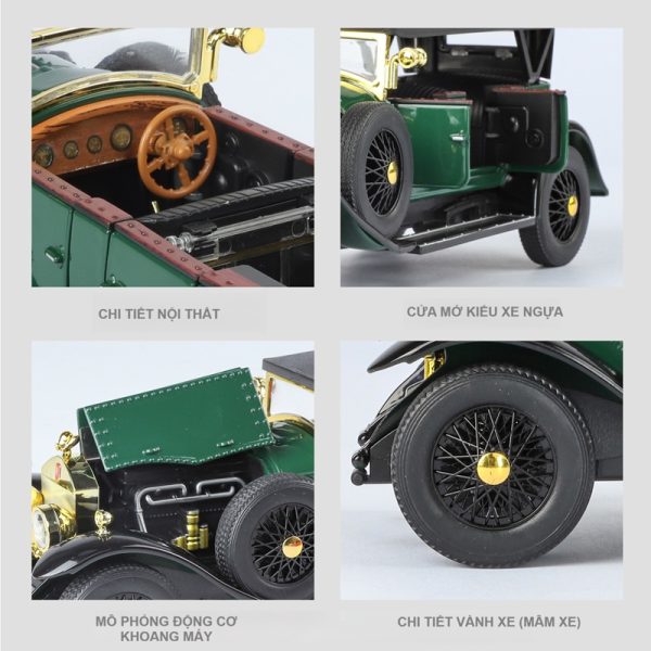 Mô hình ô tô Rolls Royce cổ điển tỷ lệ 1:24