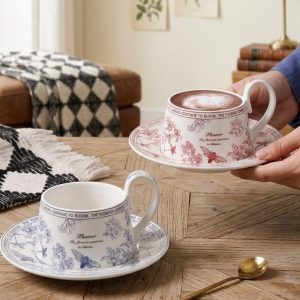 Cốc sứ phong cách Châu Âu kèm hộp quà