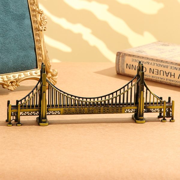 Mô hình cầu vàng NY Golden Gate kim loại BL83