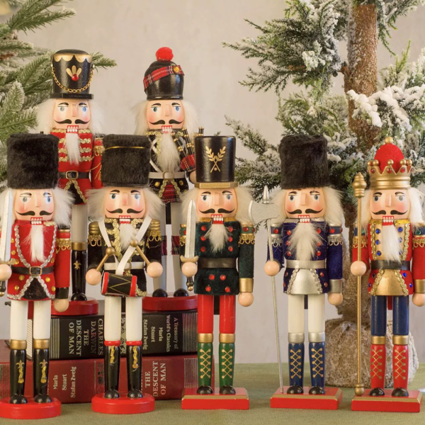 Chú lính gỗ Nutcracker Quà Giáng sinh Búp bê gỗ chú lính chì 30cm