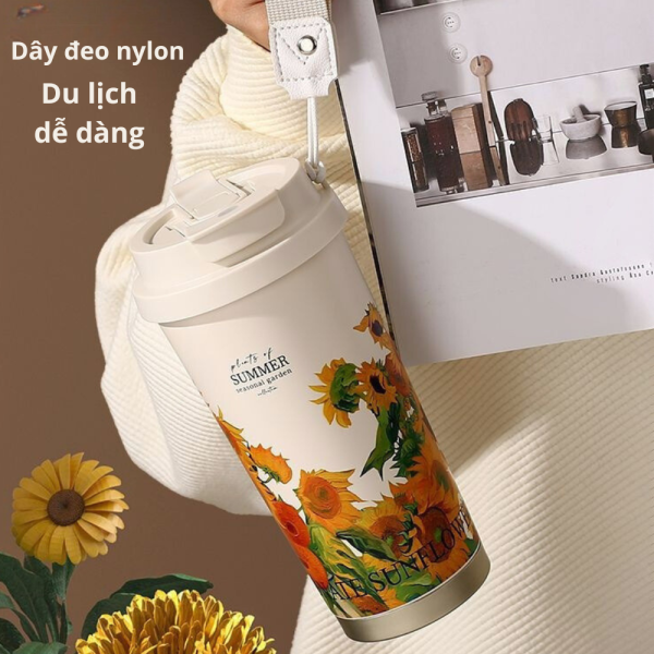 Cốc giữ nhiệt inox 530ml Seasonal garden