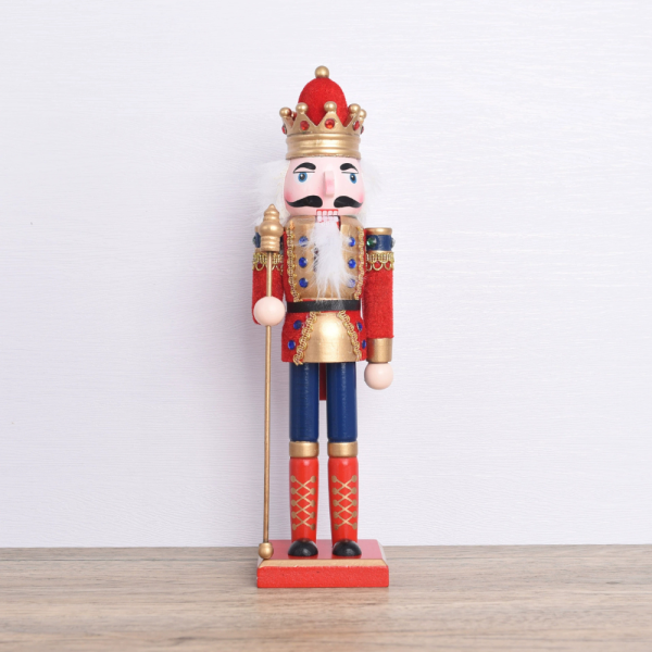 Chú lính gỗ Nutcracker Quà Giáng sinh Búp bê gỗ chú lính chì 30cm
