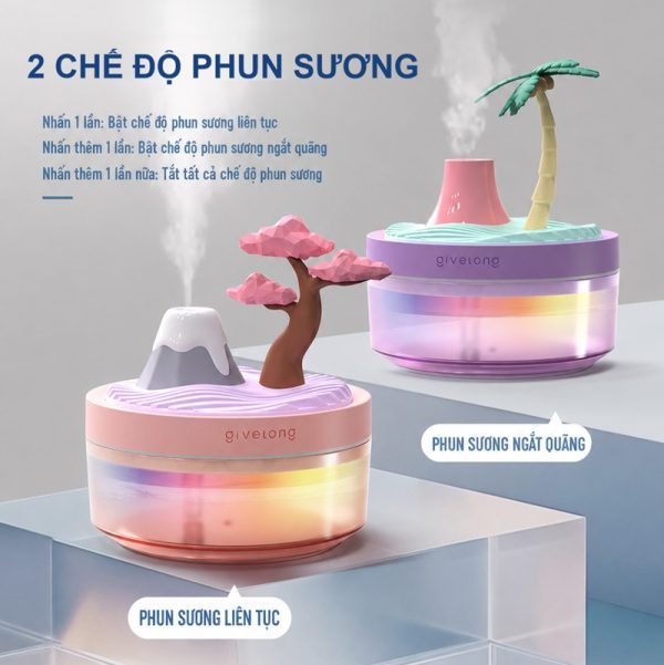 Máy phun sương tạo độ ẩm hình thiên nhiên BL164