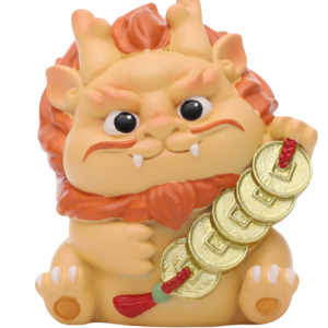 Tượng rồng Hoả Long Lai Tài 6cm