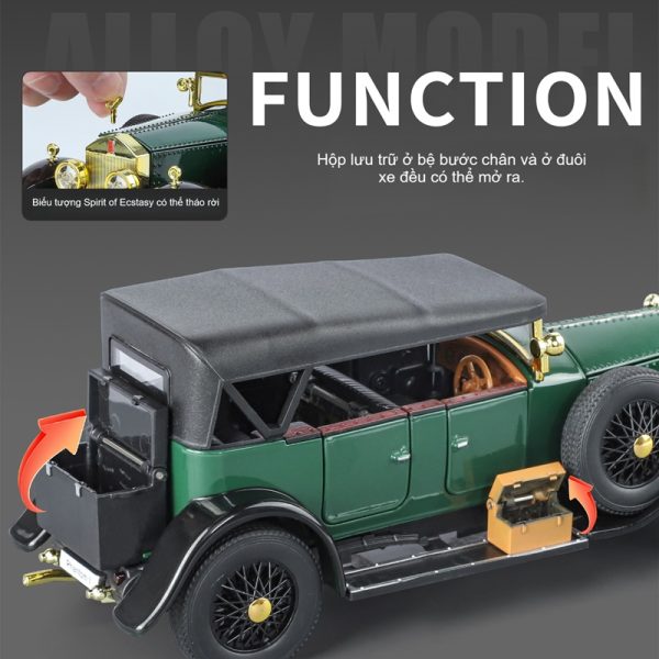 Mô hình ô tô Rolls Royce cổ điển tỷ lệ 1:24