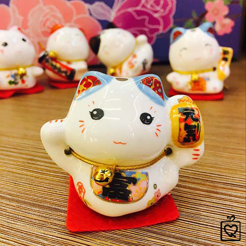 Bộ ngũ mèo thần tài - Đa lộc đa tài 5cm