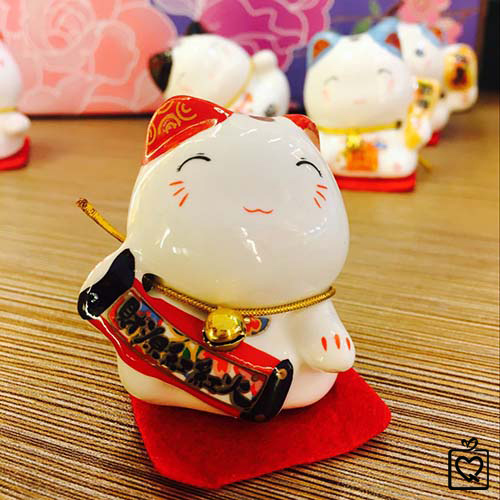 Bộ ngũ mèo thần tài - Đa lộc đa tài 5cm
