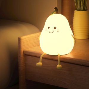 Đèn ngủ không dây silicon hình quả lê