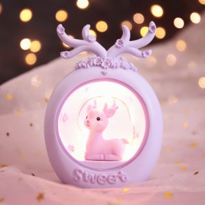 Đèn trang trí Nai bambi thiên sứ để bàn