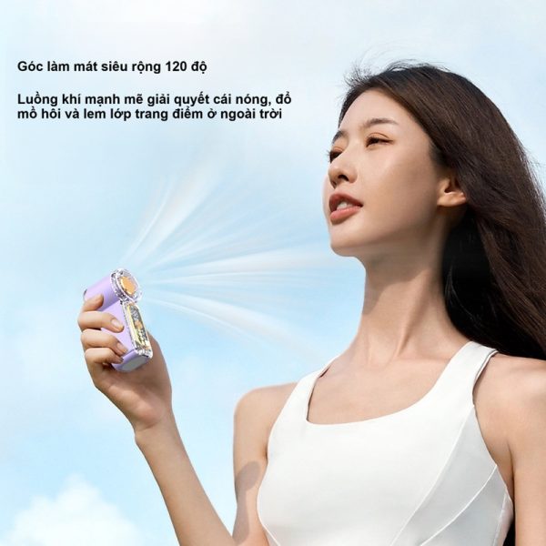Quạt cầm tay mini siêu nhẹ 1800mAh Q02