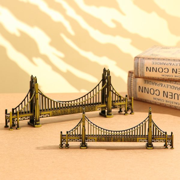 Mô hình cầu vàng NY Golden Gate kim loại BL83