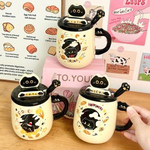 Cốc sứ mèo đen BL45