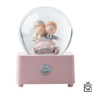 Hộp nhạc quả cầu pha lê tuyết kim sa - Happy Ending