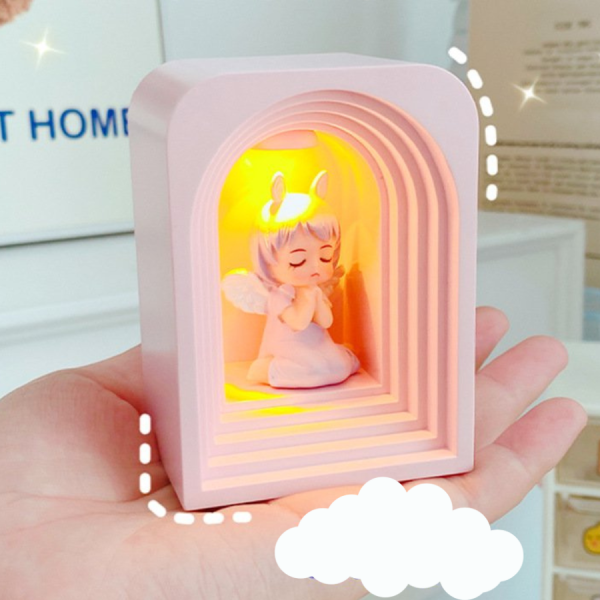 Hộp đèn thiên thần nhỏ trang trí phát sáng