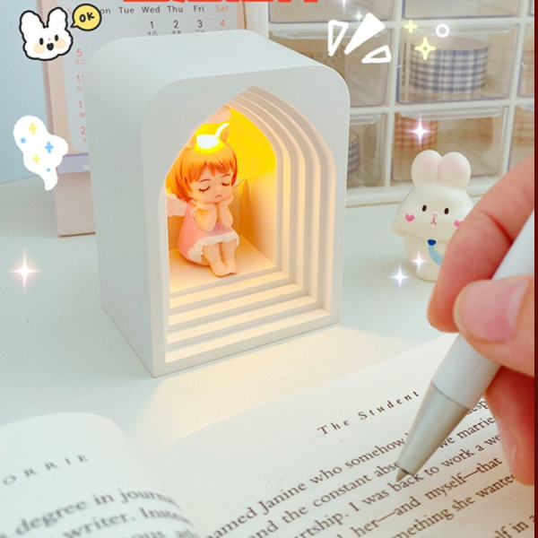 Hộp đèn thiên thần nhỏ trang trí phát sáng