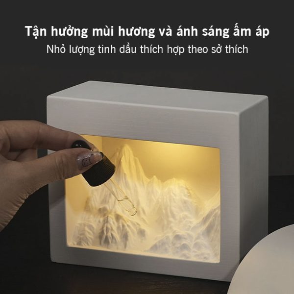 Hộp đèn Nhật Chiếu Kim Sơn kèm tinh dầu thơm phòng