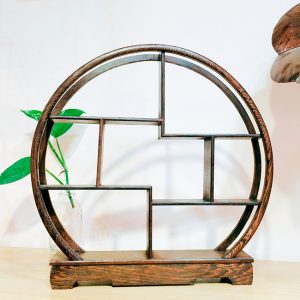Kệ gỗ trưng bày hình tròn đa tầng