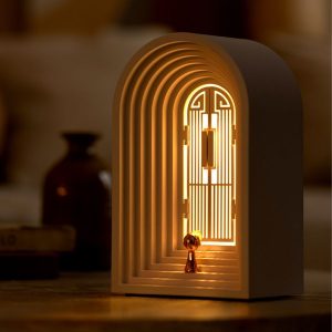Loa bluetooth kiêm đèn ngủ led hình cánh cửa cổ điển