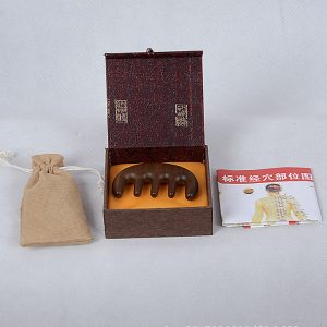 Bộ hộp quà lược gỗ đàn hương massage lưu thông