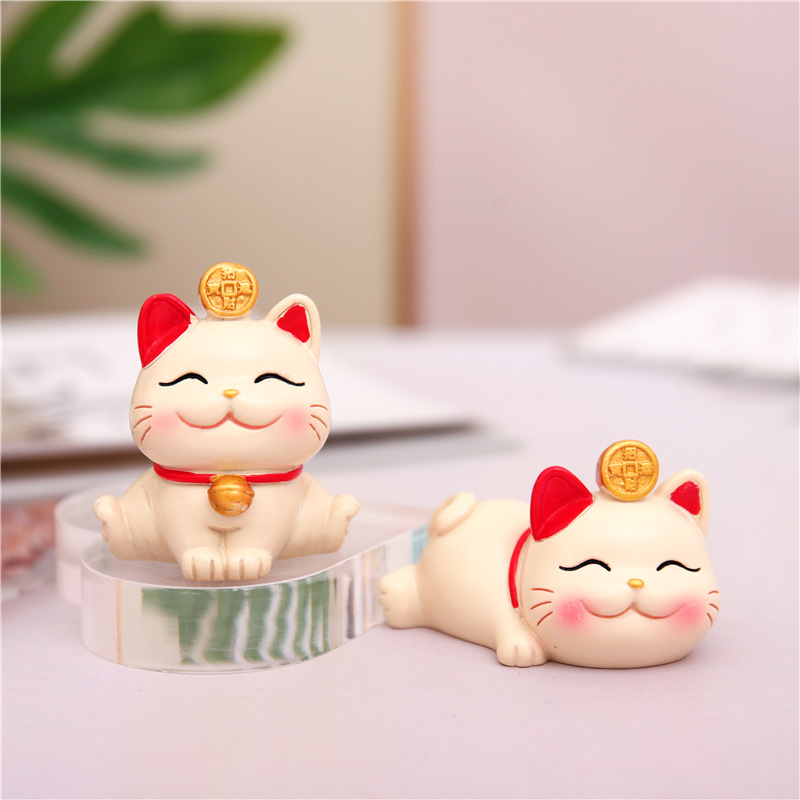 Mèo thần tài mini Hạnh phúc viên mãn