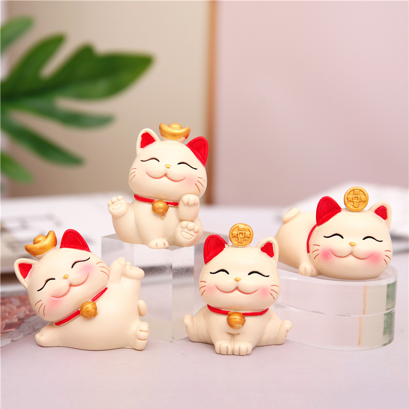 Mèo thần tài mini Hạnh phúc viên mãn