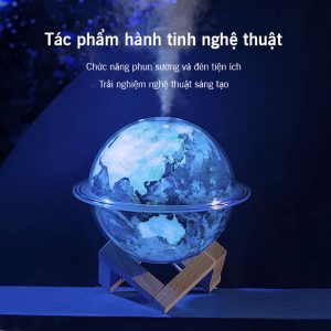 Máy phun sương kiêm đèn ngủ quả cầu Trái đất