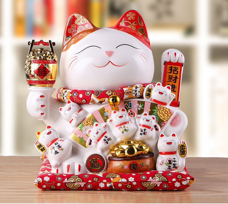 Mèo Tay Vẫy Phú Quý Viên Mãn-25cm