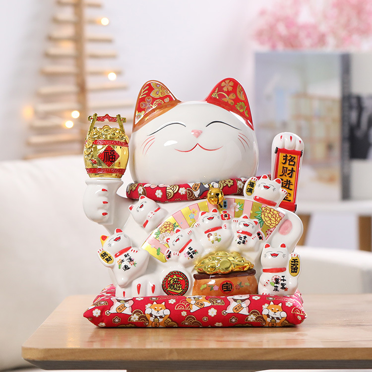 Mèo Tay Vẫy Phú Quý Viên Mãn-25cm