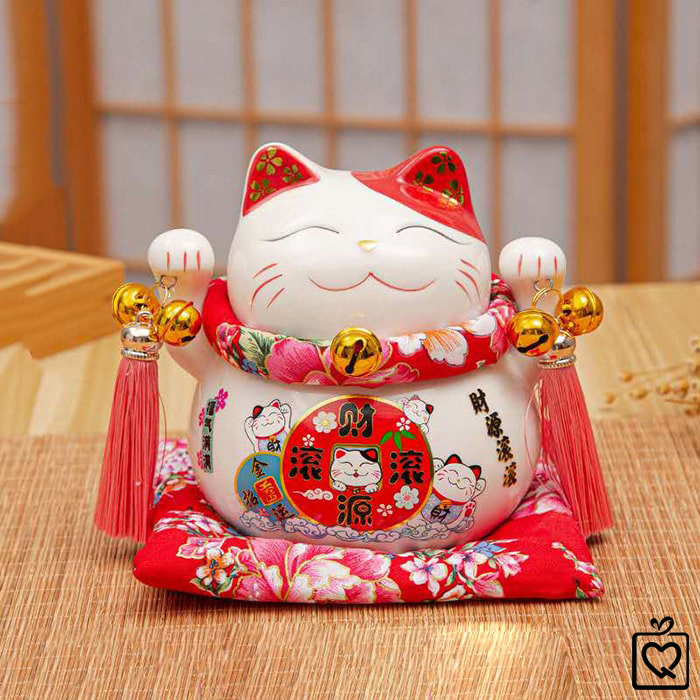 Mèo thần tài Lộc Tài Như Ý - 14cm