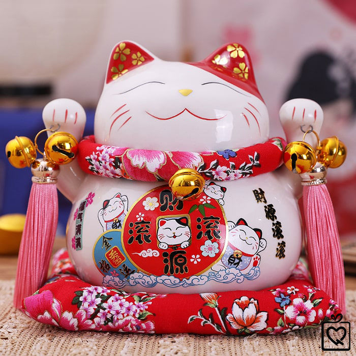 Mèo thần tài Lộc Tài Như Ý - 14cm